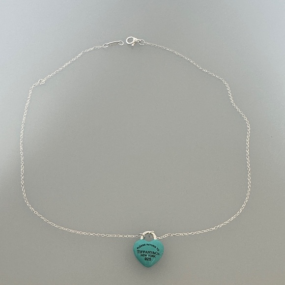 Tiffany & Co. 925 Silver Necklace Heart Pendant authentic 100% - Picture 9 of 11